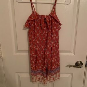 pink romper with flowers